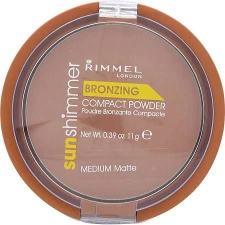 Rimmel Sun Shimmer Polvere Compatta Medium Matte - 11g 1 Rimmel Sun Shimmer Polvere Compatta Medium Matte - 11g