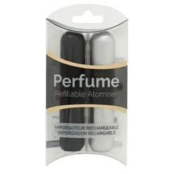 Pressit Flacone Spray Ricaricabile Duo Pack - Nero & Argentato
