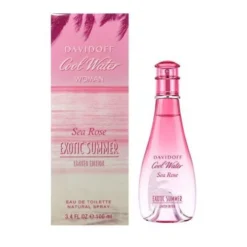 Davidoff Cool Water Woman Sea Rose Exotic Summer 100 Ml Eau De Toilette Edt Spray Profumo Donna