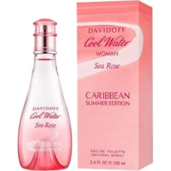 Davidoff Cool Water Woman Sea Rose Caribbean Summer Edition 100 Ml Eau De Toilette Edt Profumo Donna