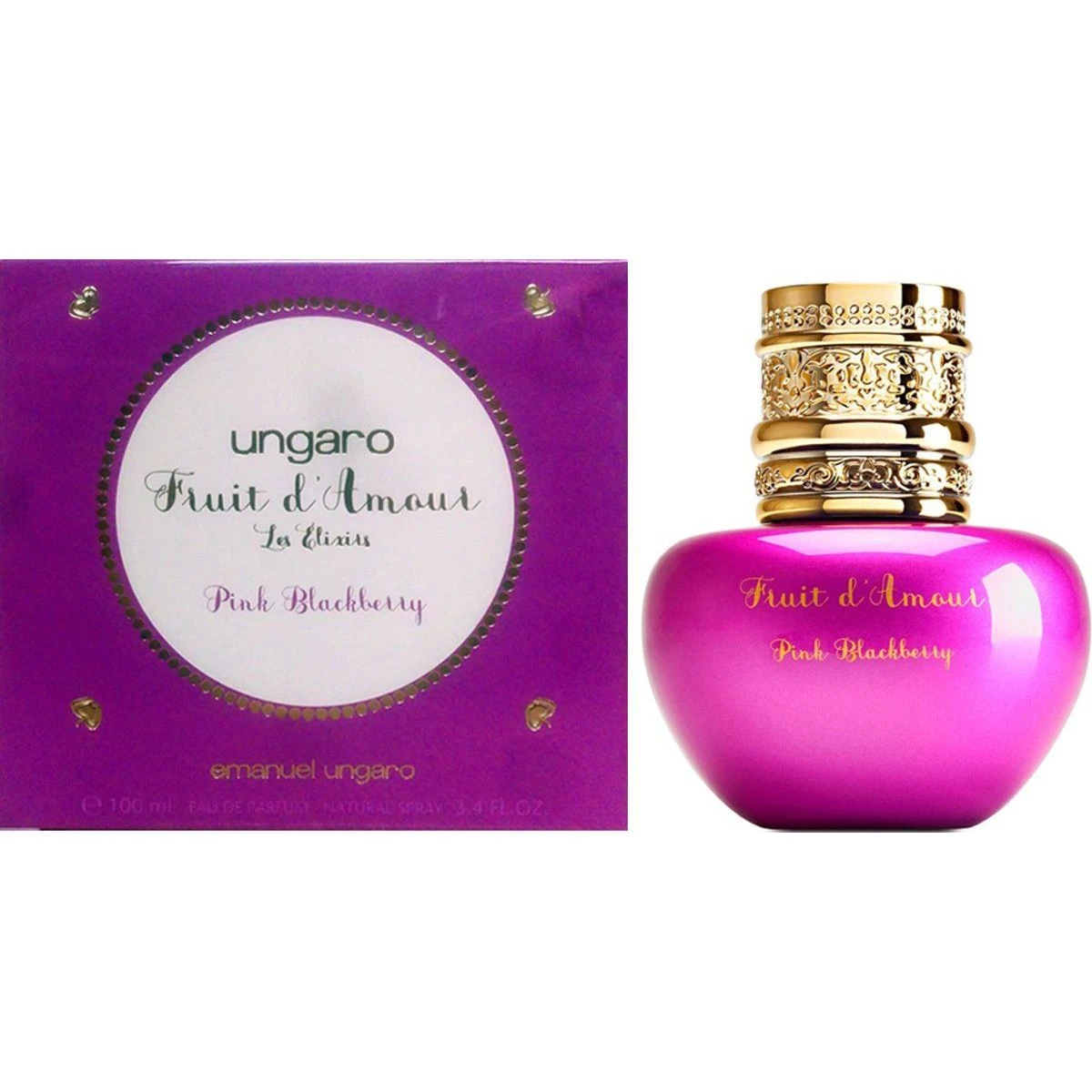 Emanuel Ungaro Fruit D’Amour Les Elixirs Pink Blackberry 100 Ml Eau De Parfum Edp Profumo Donna 1 Emanuel Ungaro Fruit D’Amour Les Elixirs Pink Blackberry 100 Ml Eau De Parfum Edp Profumo Donna