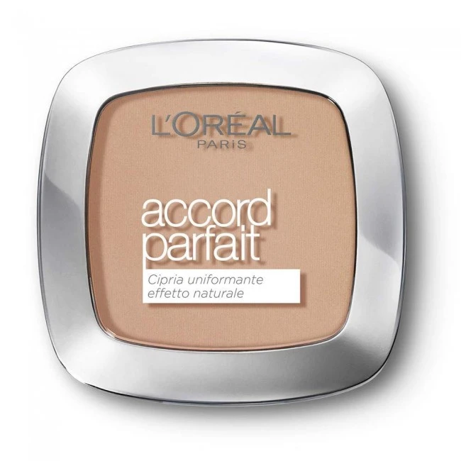L'Oreal Accord Parfait Poudre D3 Beige Dore' Cipria Compatta 1 L'Oreal Accord Parfait Poudre D3 Beige Dore' Cipria Compatta